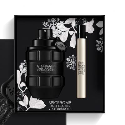 Viktor &amp; Rolf Spicebomb Dark Leather Darčeková kazeta parfumovaná voda 90 ml + parfumovaná voda 10 ml