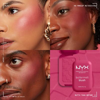 NYX Professional Makeup Buttermelt Blush Lícenka pre ženy 5 g Odtieň 11 Butta Than Before