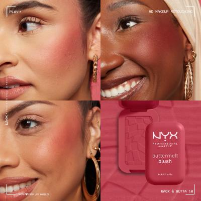 NYX Professional Makeup Buttermelt Blush Lícenka pre ženy 5 g Odtieň 10 Back And Butta