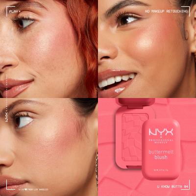 NYX Professional Makeup Buttermelt Blush Lícenka pre ženy 5 g Odtieň 04 You Know Butta