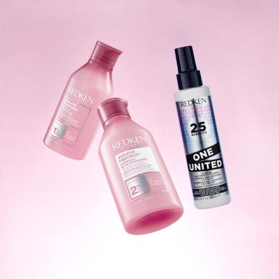 Redken Volume Injection Dream Big Darčeková kazeta šampón Volume Injection 300 ml + kondicionér Volume Injection 300 ml + vlasová starostlivosť One United All-In-One Multi-Benefit Treatment 150 ml