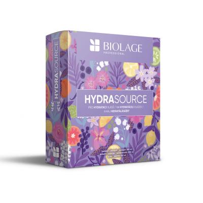 Biolage Hydra Source Darčeková kazeta šampón Hydra Source 250 ml + kondicionér Hydra Source 200 ml + olej na vlasy All-In-One Multi-Benefit Oil 125 ml