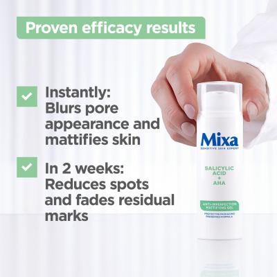 Mixa Salicylic Acid + AHA Anti-Imperfection Mattifying Gel Pleťový gél pre ženy 50 ml