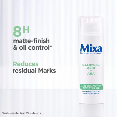 Mixa Salicylic Acid + AHA Anti-Imperfection Mattifying Gel Pleťový gél pre ženy 50 ml