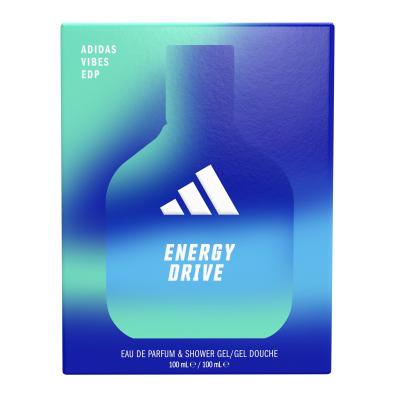 Adidas Vibes Energy Drive Darčeková kazeta parfumovaná voda 100 ml + sprchovací gél 100 ml