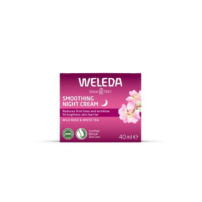 Weleda Wild Rose &amp; White Tea Smoothing Night Cream Nočný pleťový krém pre ženy 40 ml