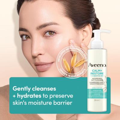 Aveeno Calm + Restore Nourishing Oat Cleanser Čistiaci krém 200 ml