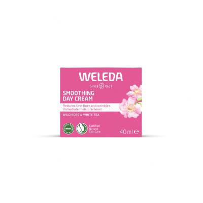 Weleda Wild Rose &amp; White Tea Smoothing Day Cream Denný pleťový krém pre ženy 40 ml