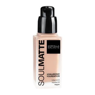 Gabriella Salvete Soulmatte Hyaluronic Foundation Make-up pre ženy 30 ml Odtieň 01N Porcelain Neutral