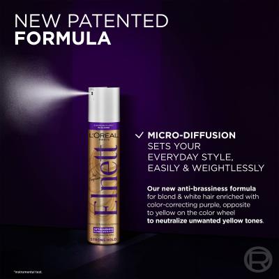 L&#039;Oréal Paris Elnett Micro-Diffusion Hairspray Anti-Brassiness Lak na vlasy pre ženy 300 ml