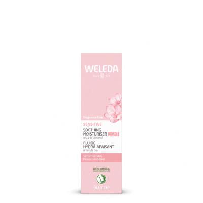 Weleda Sensitive Soothing Moisturiser Light Denný pleťový krém pre ženy 30 ml