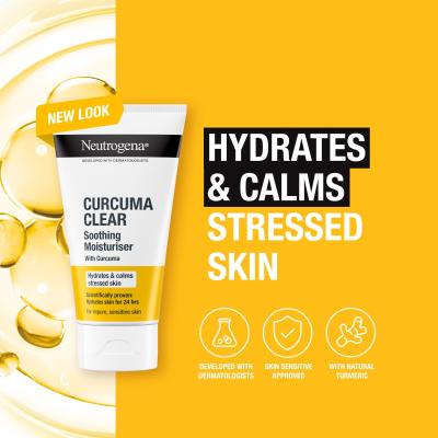 Neutrogena Curcuma Clear Soothing Moisturiser Denný pleťový krém 75 ml