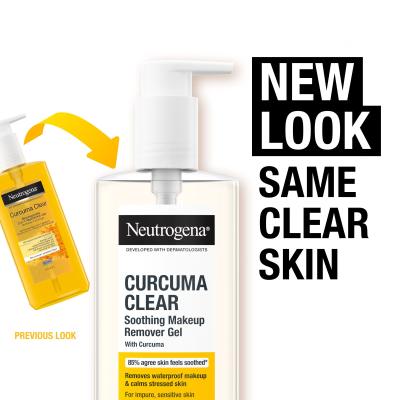 Neutrogena Curcuma Clear Soothing Makeup Remover Gel Odličovač tváre 200 ml