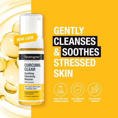 Neutrogena Curcuma Clear Soothing Cleansing Mousse Čistiaca pena 150 ml