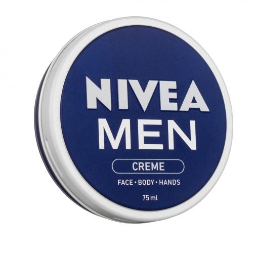 Nivea Men Creme Face Body Hands 75 ml denný pleťový krém pre mužov na veľmi suchú pleť; na dehydratovanu pleť