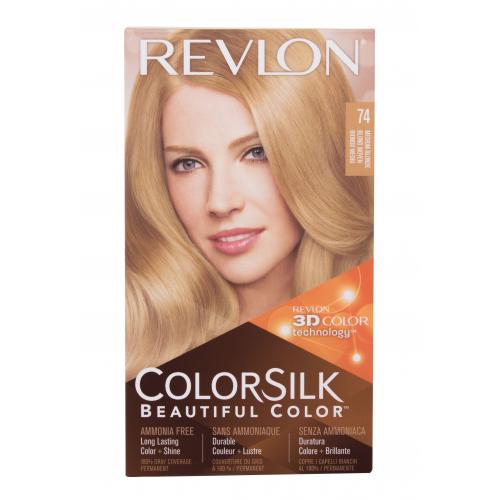 Revlon Colorsilk Beautiful Color farba na vlasy darčeková sada 74 Medium Blonde