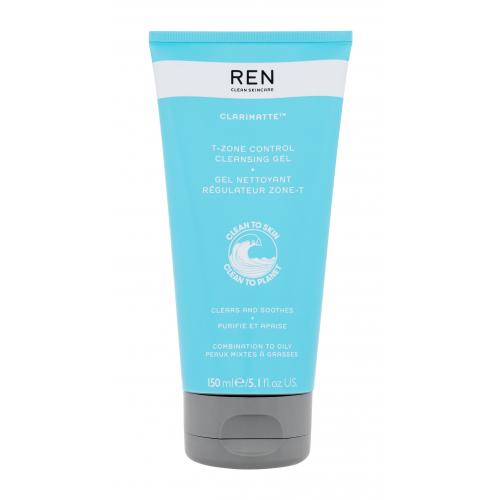 REN Clean Skincare Clarimatte T-Zone Control Cleansing Gel 150 ml čistiaci gél W na všetky typy pleti; na mastnú pleť; na problematickú pleť s akné