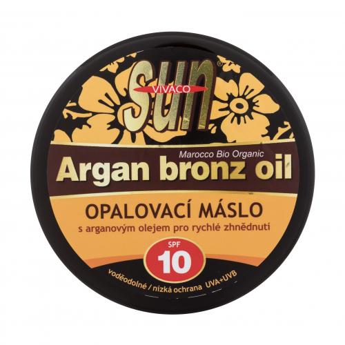 Vivaco Opaľovacie maslo s arganovým olejom pre rýchle zhnednutie SPF10 200 ml