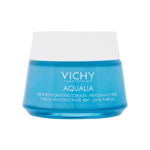 Vichy Aqualia Thermal 48H Rehydrating Cream 50 ml denný pleťový krém poškodená krabička na zmiešanú pleť; proti vráskam; na dehydratovanu pleť