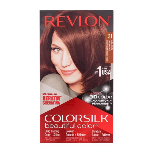 Revlon Colorsilk Beautiful Color farba na vlasy darčeková sada 31 Dark Auburn