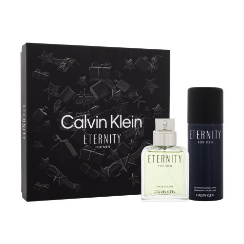 Calvin Klein Eternity darčeková kazeta toaletná voda 100 ml + dezodorant 150 ml pre mužov