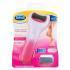 Scholl Expert Care Electronic Foot File Cracked Skin Darčeková kazeta elektrický pilník na chodidlá s jednou hlavicou Expert Care Pink 1 ks + náhradné hlavice Expert Care Stark Marine Minerals 1 ks + batérie 4 ks