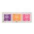 Institut Karité Shea Soap Trio Darčeková kazeta tuhé mydlo Shea Soap Lavender 100 g + tuhé mydlo Shea Soap Almond & Honey 100 g + tuhé mydlo Shea Soap Cherry Blossom 100 g