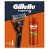 Gillette Fusion5 Darčeková kazeta holiaci strojček Fusion5 1 ks + gél na holenie Fusion Shave Gél Sensitive 200 ml