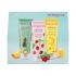 Dermacol Aroma Moment Be Juicy Darčeková kazeta Sprchovací gél Hawaiian Pineapple 250 ml + Sprchovací gél Wild Strawberries 250 ml + Sprchovací gél Bahamas Banana 250 ml poškodená krabička