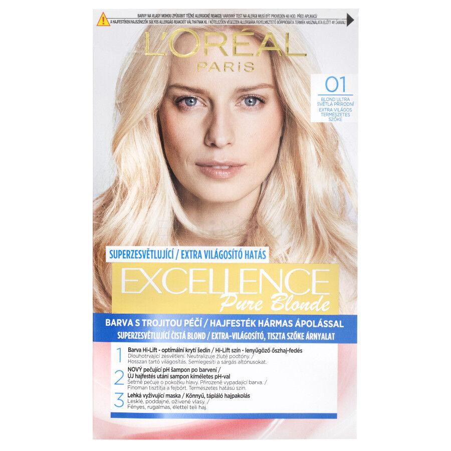 Loréal Paris Excellence Creme Triple Protection Farba Na Vlasy Pre ženy 48 Ml Odtieň 01