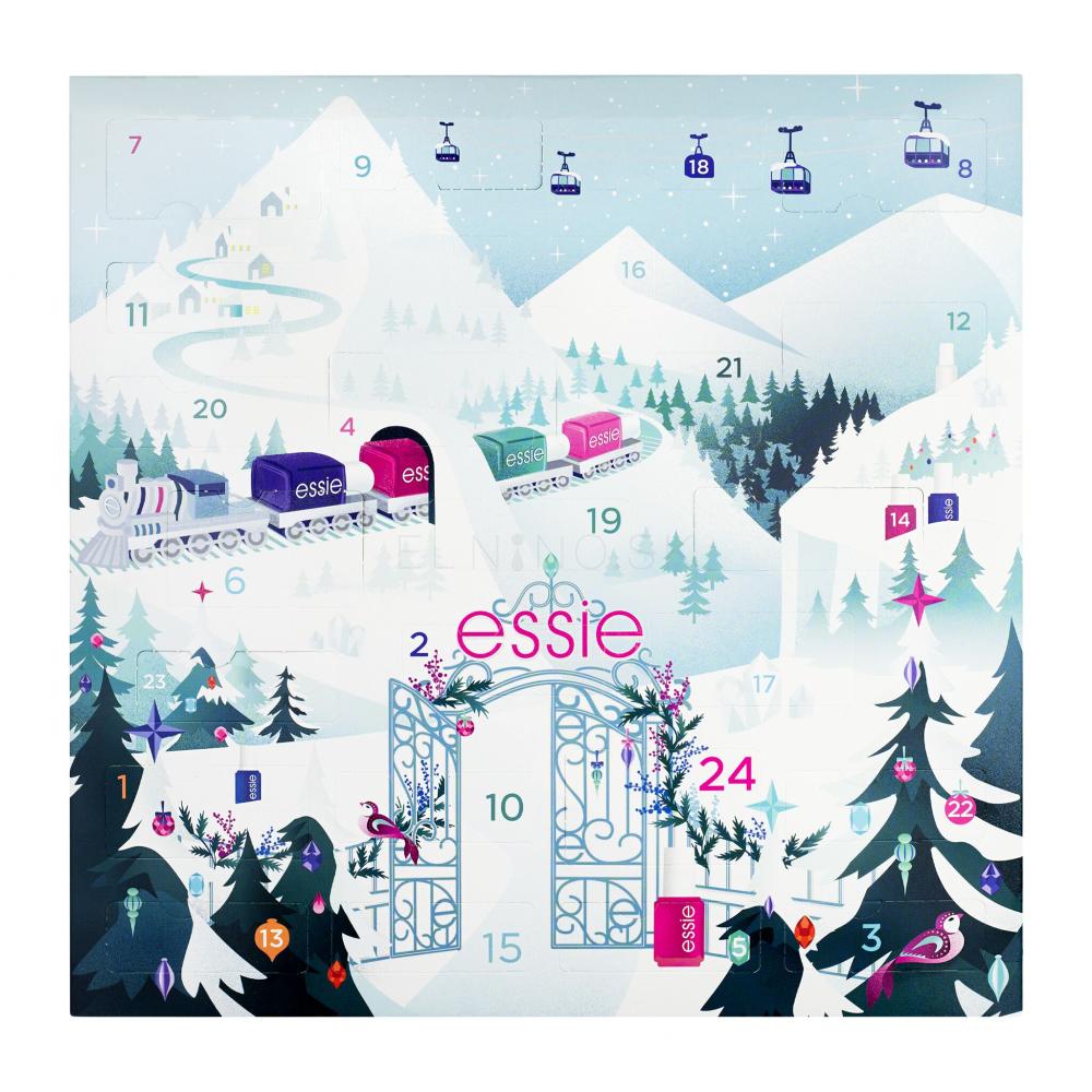 Essie Nail Polish Express Train Advent Calendar Darčeková kazeta pre