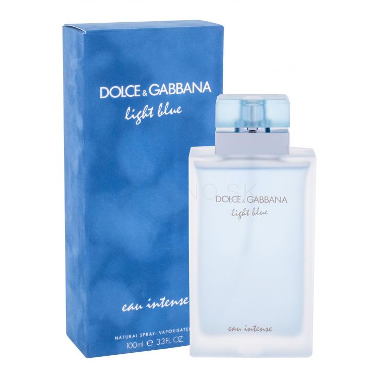 Dolce&amp;Gabbana Light Blue Eau Intense Parfumovaná voda pre ženy 100 ml poškodená krabička