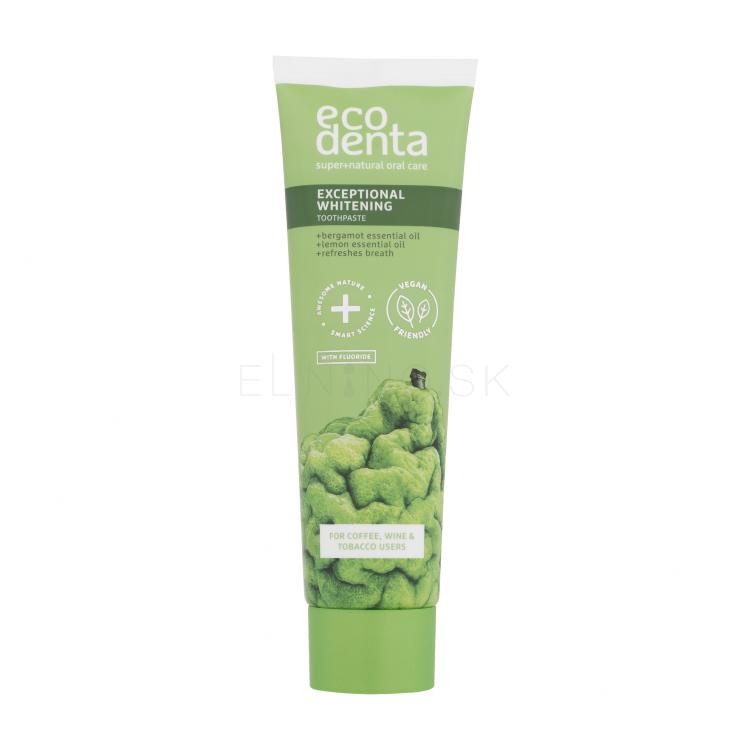 Ecodenta Toothpaste Exceptional Whitening Zubná pasta 100 ml poškodená krabička