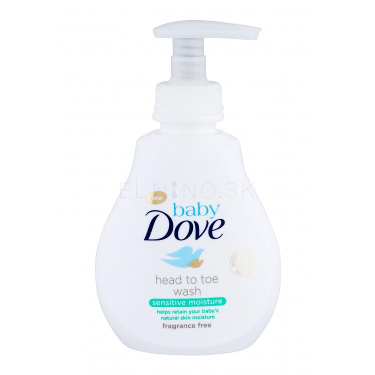 Dove Baby Sensitive Moisture Head To Toe Wash Pena do kúpeľa pre deti 200 ml poškodený flakón