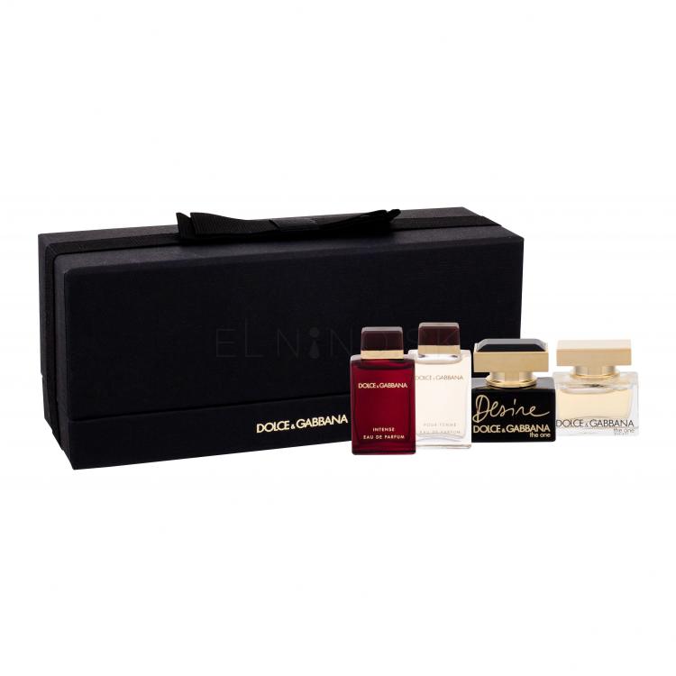 Dolce&amp;Gabbana Mini Set Darčeková kazeta 5 ml edp The One + 4,5 ml edp Pour Femme + 4,5 ml edp Pour Femme Intense + 5 ml edp Desire