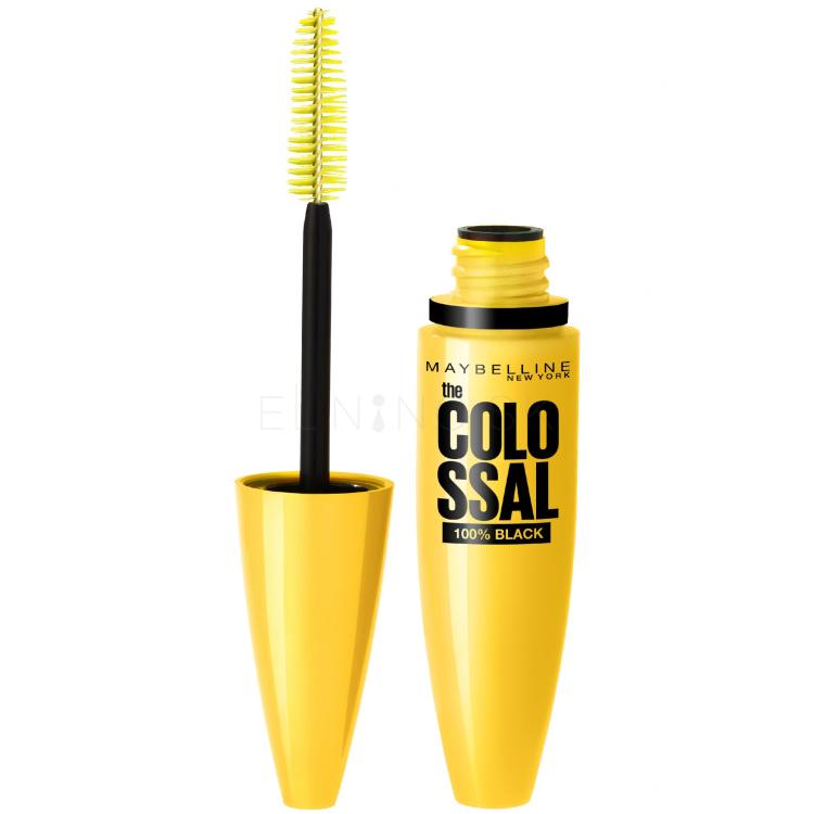 Maybelline The Colossal 100% Black Špirála pre ženy 10,7 ml Odtieň Extra Black