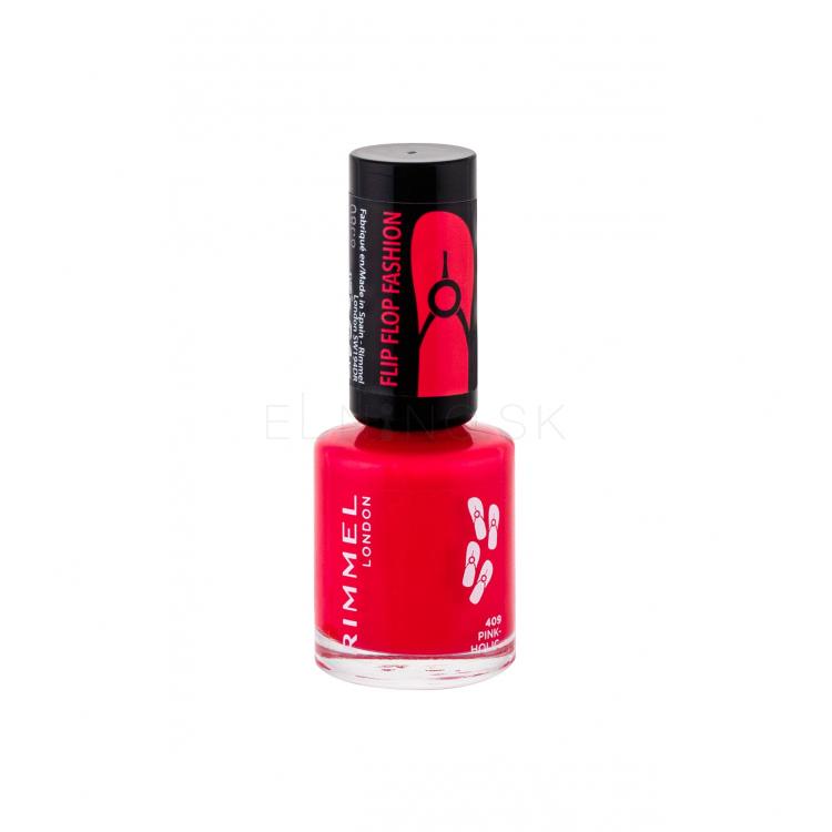 Rimmel London 60 Seconds Flip Flop Lak na nechty pre ženy 8 ml Odtieň 409 Pink-Holic