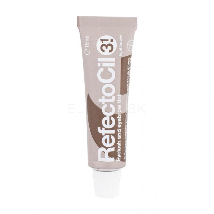 RefectoCil Eyelash And Eyebrow Tint Farba na obočie pre ženy 15 ml Odtieň 3.1 Light Brown poškodená krabička