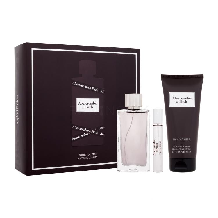 Abercrombie &amp; Fitch First Instinct Darčeková kazeta toaletná voda 100 ml + toaletná voda 15 ml + sprchovací gél 200 ml