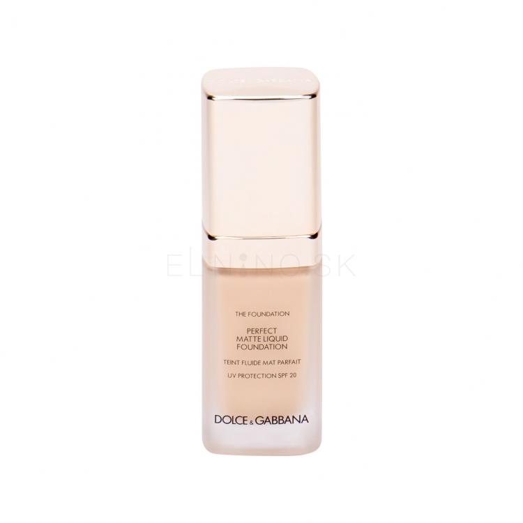 Dolce&amp;Gabbana Velvetskin Perfect Matte Fluid SPF20 Make-up pre ženy 30 ml Odtieň 75 Bisque tester