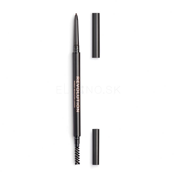 Makeup Revolution London Precise Brow Pencil Ceruzka na obočie pre ženy 0,05 g Odtieň Dark Brown