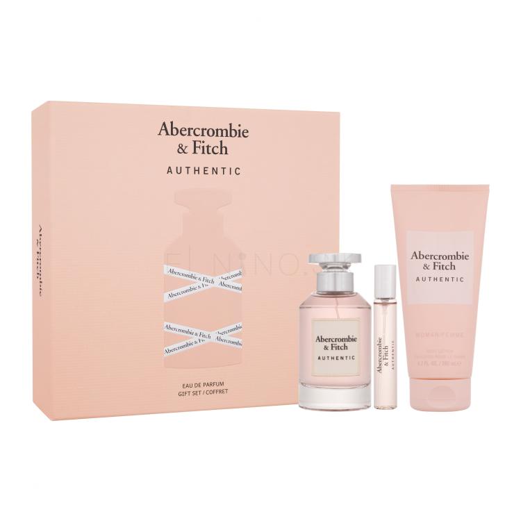 Abercrombie &amp; Fitch Authentic Darčeková kazeta parfumovaná voda 100 ml + parfumovaná voda 15 ml + telové mlieko 200 ml