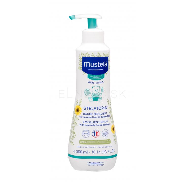 Mustela Bébé Stelatopia Emollient Balm Telový balzam pre deti 300 ml