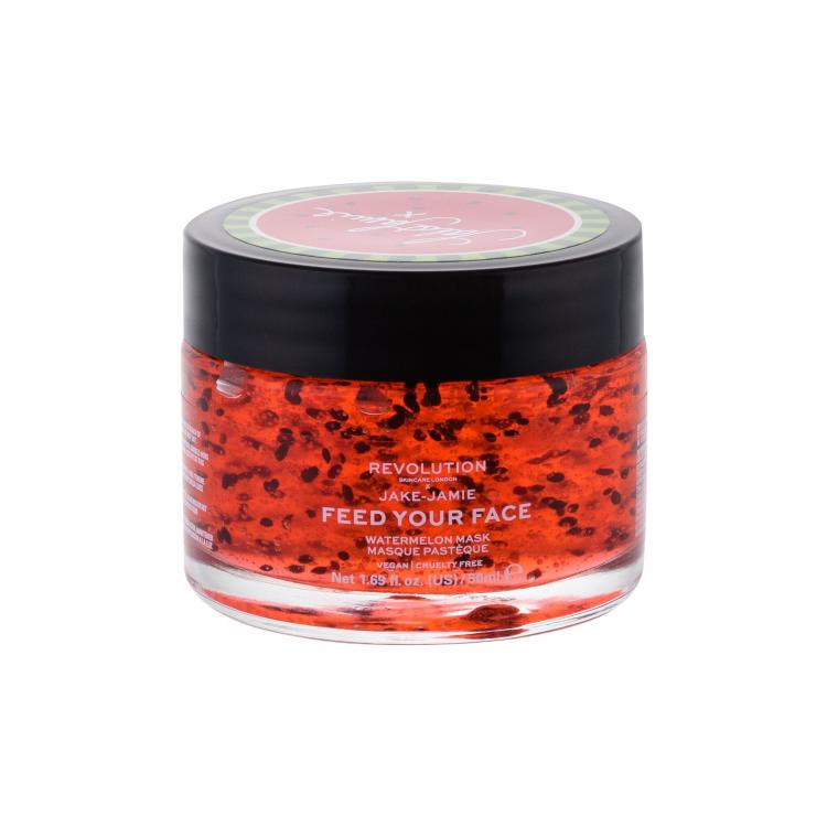 Revolution Skincare X Jake-Jamie Feed Your Face Watermelon Mask Pleťová maska pre ženy 50 ml poškodená krabička