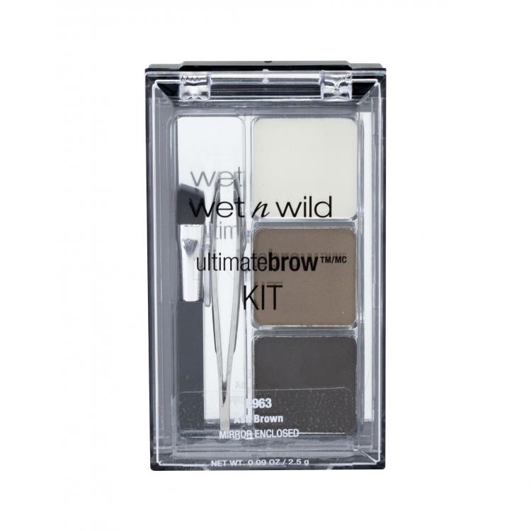 Wet n Wild Ultimate Brow™ Set a paletka na obočie pre ženy 2,5 g Odtieň Ash Brown