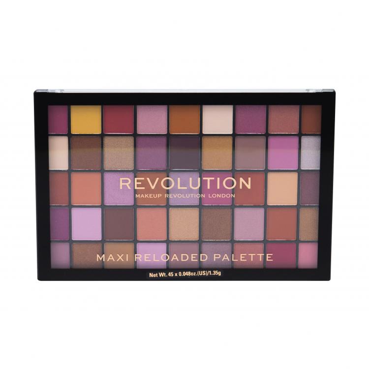 Makeup Revolution London Maxi Re-loaded Očný tieň pre ženy 60,75 g Odtieň Big Big Love