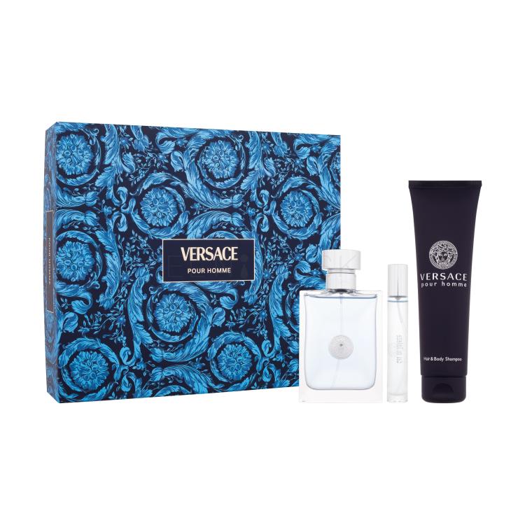 Versace Pour Homme Darčeková kazeta toaletná voda 100 ml + toaletná voda 10 ml + sprchovací gél 150 ml