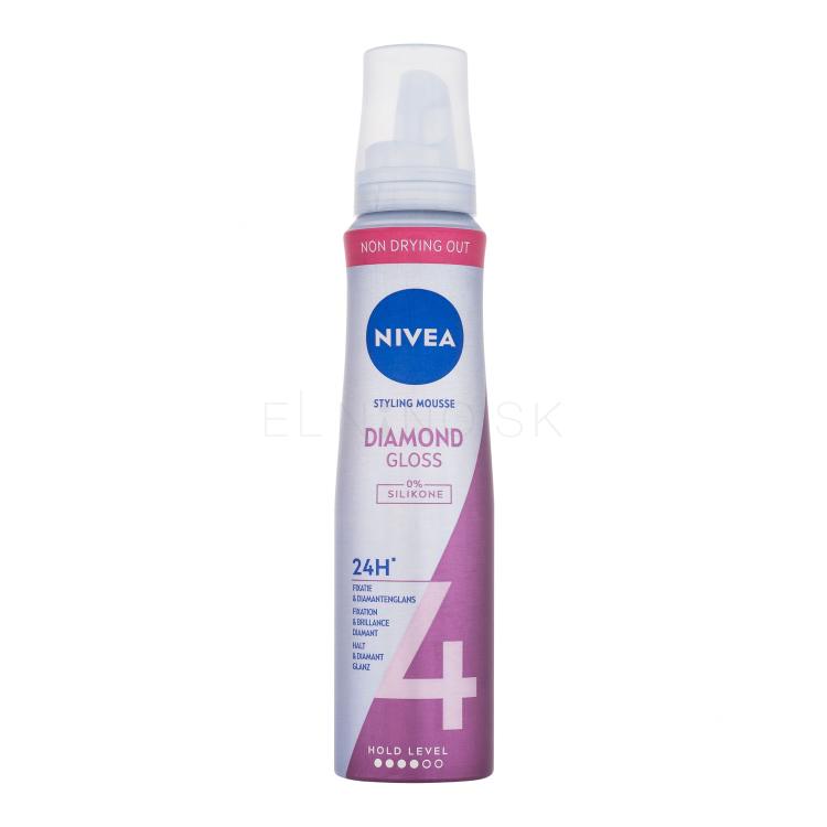 Nivea Diamond Gloss Styling Mousse Tužidlo na vlasy pre ženy 150 ml