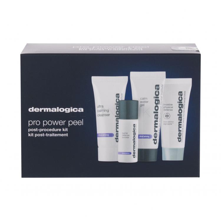 Dermalogica UltraCalming™ Super Sensitive Shield SPF30 Darčeková kazeta opaľovací pleťový krém SPF30 7 ml + čistiaci pleťový gél 7 ml + pleťové sérum Barrier Defense Booster 5 ml + upokojujúci pleťový gél Calm Water 10 ml