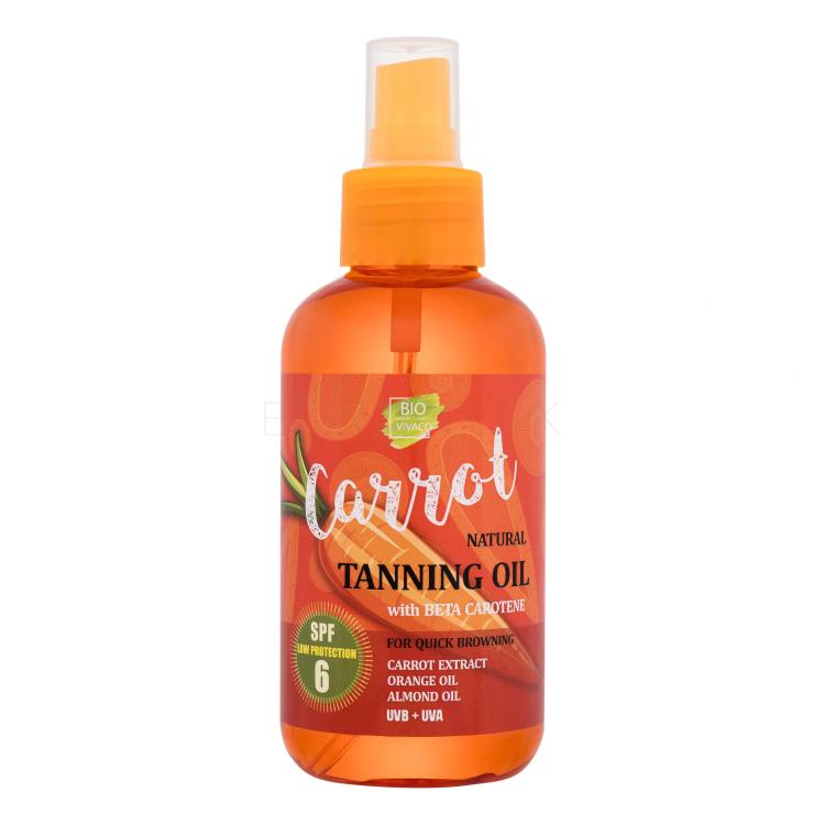 Vivaco Bio Carrot Tanning Oil SPF6 Opaľovací prípravok na telo 150 ml